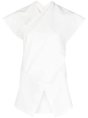 Christian Wijnants Tumbai shawl top - White