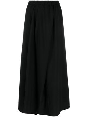 Christian Wijnants virgin wool draped midi skirt - Black