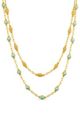 Christina Greene Birds of a Feather Layered Necklace in Turquoise