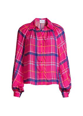 Christine Plaid Button-Up Shirt