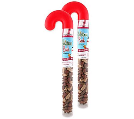 Christmas Bark  Holiday Mix Candy Cane Dog Trea ts 2 Pack 7 oz