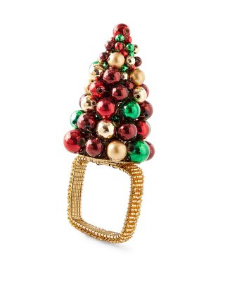Christmas Baubles Napkin Ring
