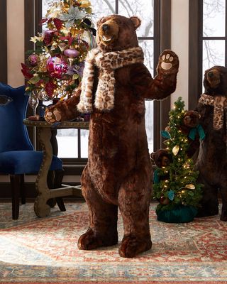 Christmas Cinnamon Standing Bear, 58"