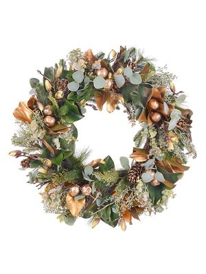 Christmas Collection Golden Mix Combo Wreath - Gold - Gold