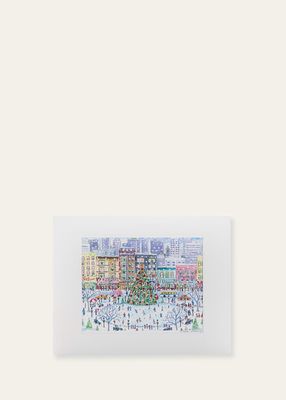 "Christmas in the City Night" Print