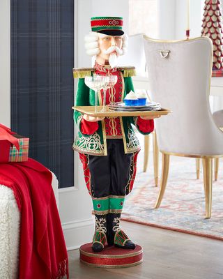 Christmas in the City Nutcracker Doorman Server, 48"T