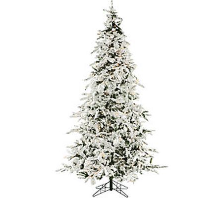 Christmas Time 7.5' White Pine Snowy Clear Smar t Prelit Tree