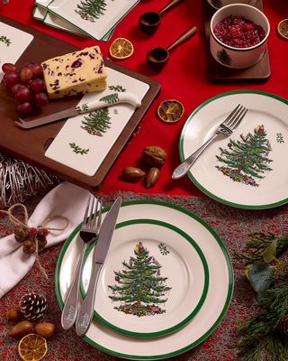 Christmas Tree 12-Piece Dinnerware Set