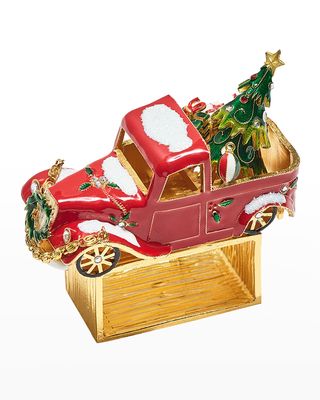 Christmas Truck Napkin Rings, Set of 4