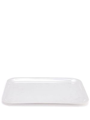 Christofle Albi silver-plated rectangular tray - White