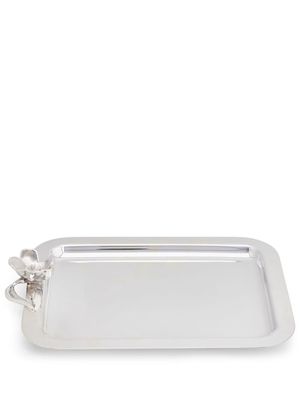 Christofle Anemone rectangle-shape tray - Silver