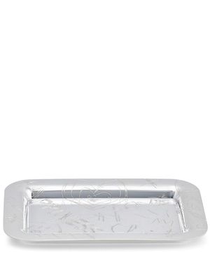 Christofle Graffiti silver-plated rectangular tray