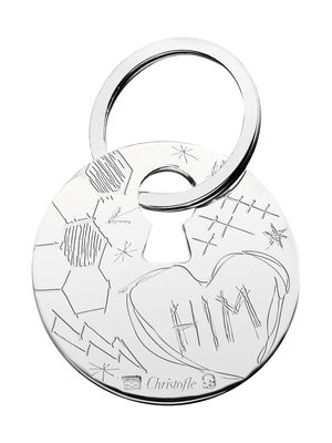 Christofle Him silver-plated keychain