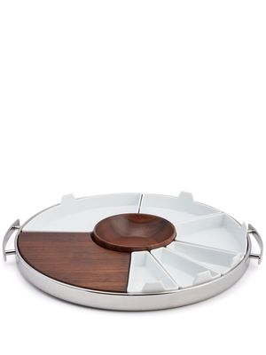 Christofle Mood Party wood tray - Silver