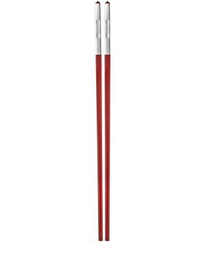 Christofle silver-plated chopsticks - Red