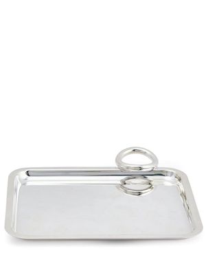 Christofle Vertigo rectangle-shape tray - Silver
