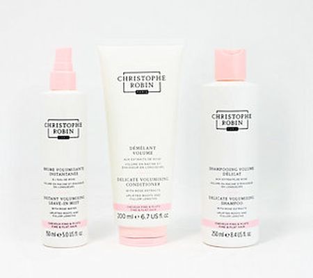 Christophe Robin Volume Shampoo, Conditioner, & Mist 3pc Kit