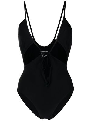 CHRISTOPHER ESBER Angliase Tie Front swimsuit - Black