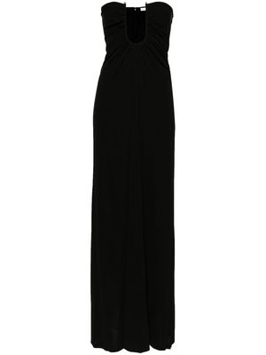 Christopher Esber Arced Palm strapless dress - Black