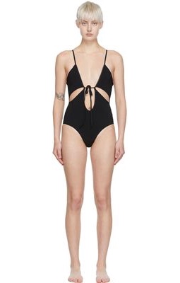 Christopher Esber Black Polyester One-Piece Swimsuit