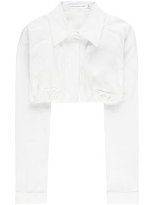 Christopher Esber built-in bra cotton shirt - White