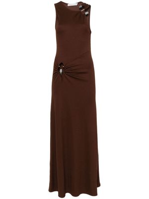 Christopher Esber Callisto Duality cut-out gathered dress - Brown