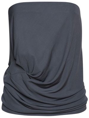 Christopher Esber cowl strapless top - Grey