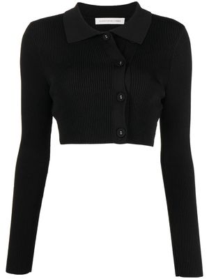 Christopher Esber cropped double-button cardigan - Black