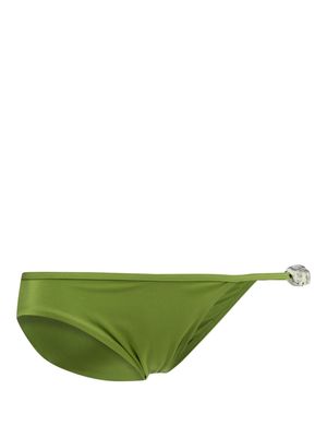 Christopher Esber Crystal Strap bikini bottoms - Green