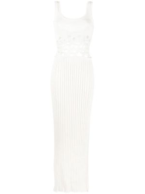 Christopher Esber cut out-detail ribbed maxi dress - White