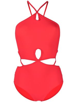 Christopher Esber cut-out detail swimsuit - Red