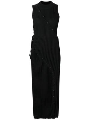 Christopher Esber cut-out sleeveless knit dress - Black