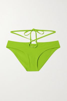 Christopher Esber - Cutout Tie-back Bikini Briefs - Green