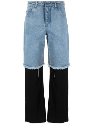 Christopher Esber Deconstruct straight-leg jeans - Blue