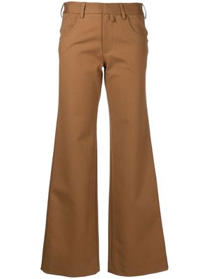 CHRISTOPHER ESBER flared cover-up trousers - Brown