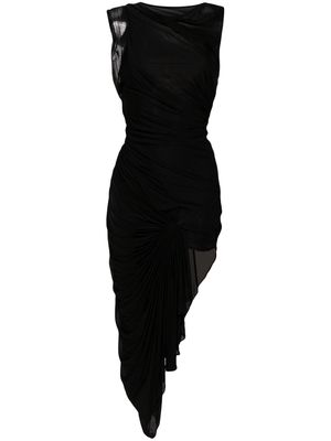 Christopher Esber Galathea asymmetric midi dress - Black
