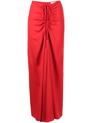 Christopher Esber high-waist draped skirt - Red