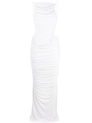 Christopher Esber Illusions draped column dress - White