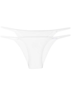 Christopher Esber layered-effect bikini bottoms - White