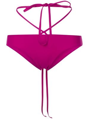 Christopher Esber loop-tie bikini briefs - Purple
