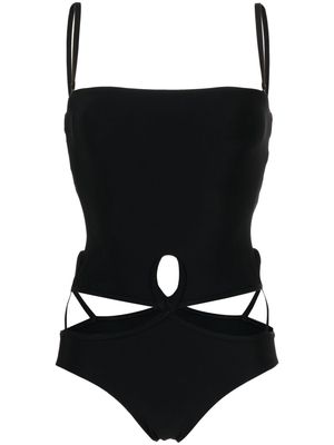 CHRISTOPHER ESBER Looped cut-out strapless swimsuit - Black
