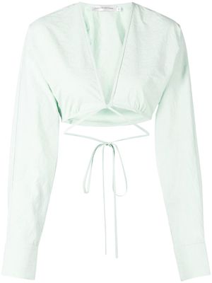 Christopher Esber Magyar cropped top - Green
