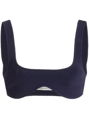 Christopher Esber Miniscule Knit Bra - Blue