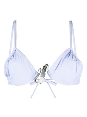 Christopher Esber Nebular Crystal bikini top - Blue