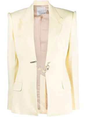 Christopher Esber notched-lapel single-breasted blazer - Yellow