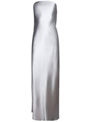 Christopher Esber Palladium strapless satin dress - Silver