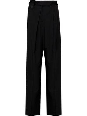 CHRISTOPHER ESBER pleat-detail wide-leg trousers - Black