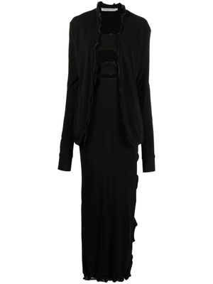 Christopher Esber Richter shirt maxi dress - Black
