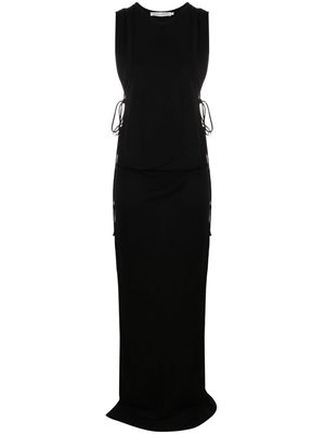 Christopher Esber round-neck sleeveless dress - Black