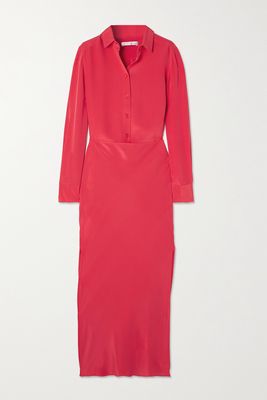 Christopher Esber - Silk-crepe Shirt Dress - Red